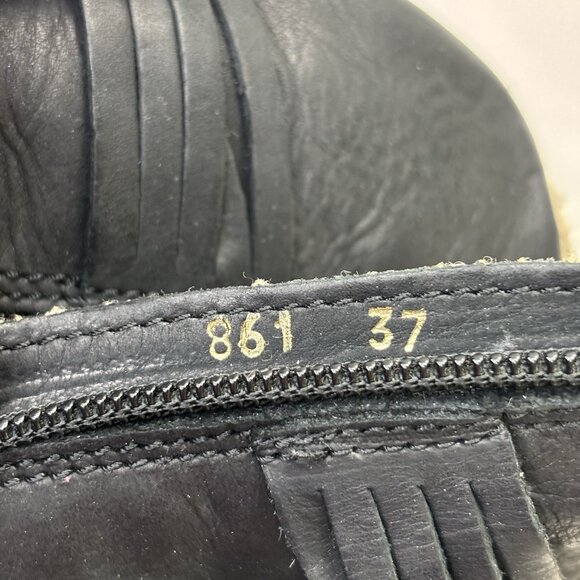 El Naturalista Black Leather Winter Boots 37 Fleece Lined Comfort Boho Chic Eco - Picture 16 of 16